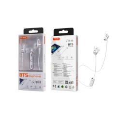 MTK BLUETOOTH EARPHONES CT888 PL WITH MULTIFUNCTIONAL BUTTON AND MICROPHONE SILVER MTK BLUETOOTH EARPHONES CT888 PL WITH MULTIFUNCTIONAL BUTTON AND MICROPHONE SILVER